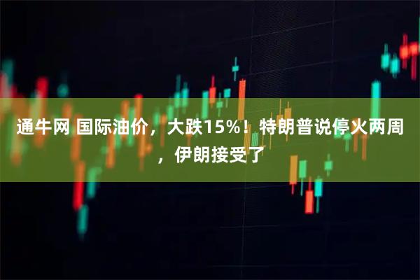 通牛网 国际油价，大跌15%！特朗普说停火两周，伊朗接受了