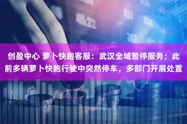 创盈中心 萝卜快跑客服：武汉全域暂停服务；此前多辆萝卜快跑行驶中突然停车，多部门开展处置